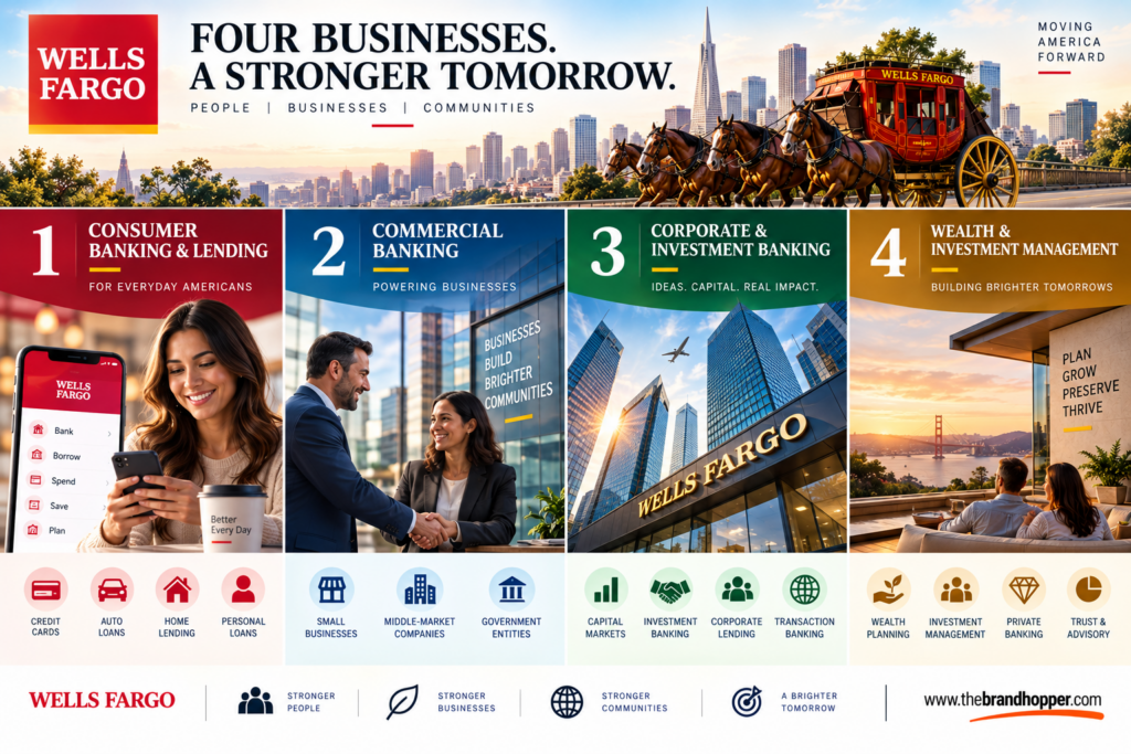 Four Business Segments for Wells Fargo
