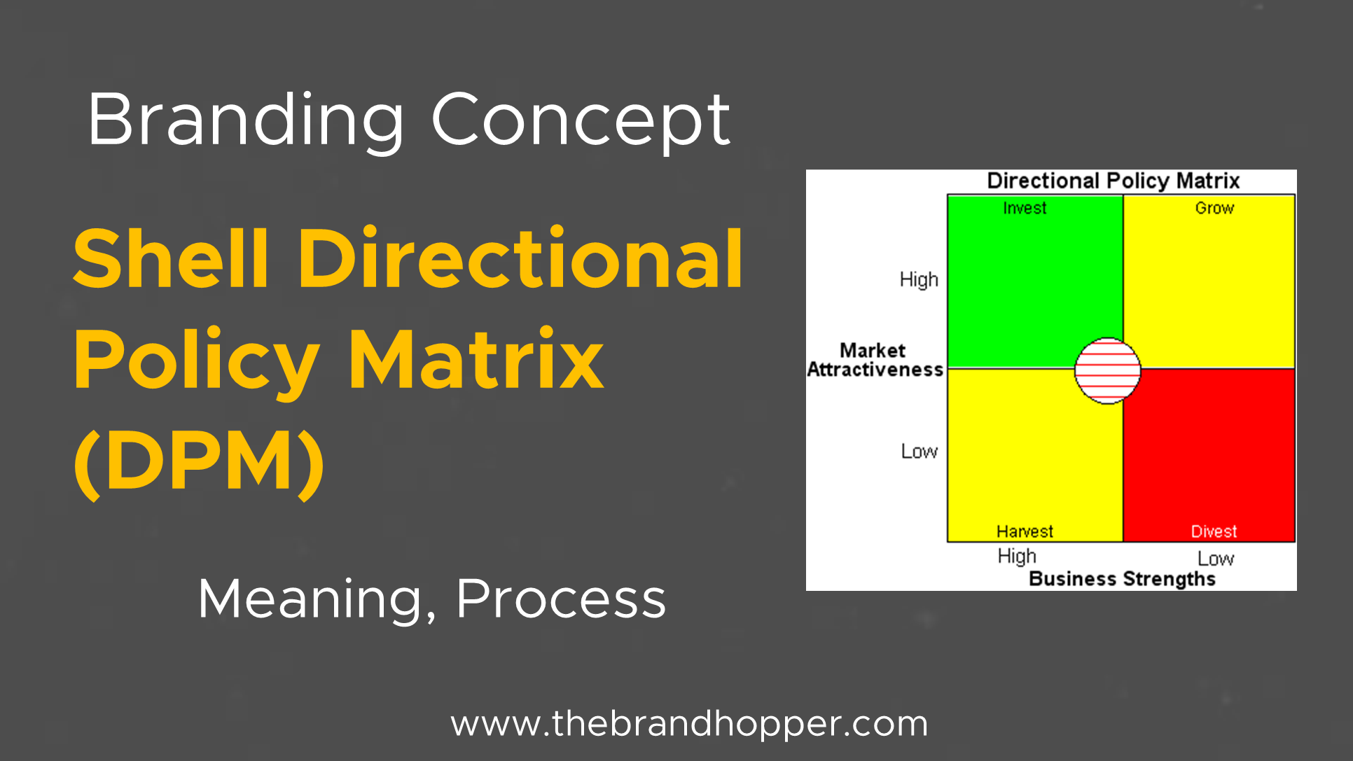 Brand Concept Shell Directional Policy Matrix Meaning Process