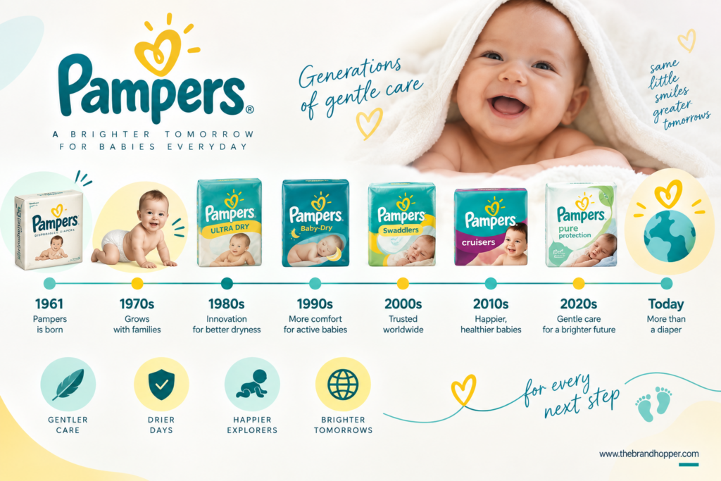 Pampers Brand Timeline — 1961 to Present