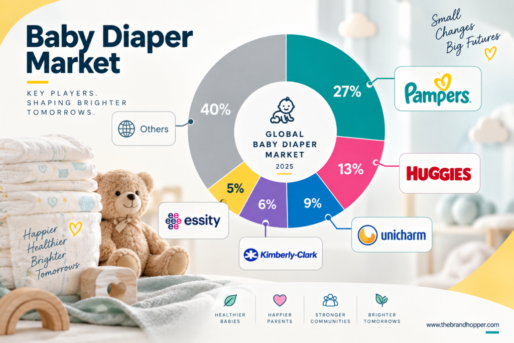 Baby Diaper Market Competitive Landscape Chart