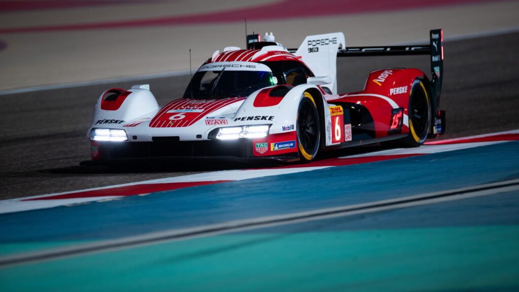 Porsche 963 hypercar in the WEC finale in Bahrain
