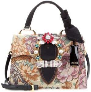 Miu Miu Crystal Floral jacquard Tote (Limited Edition)