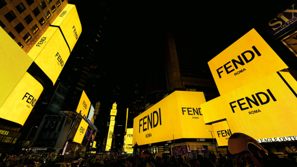 Fendi Took Over Times Square | The Brand Hopper
