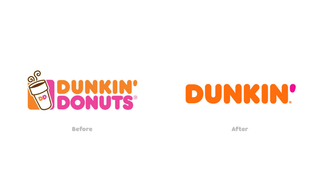 Dunkin' Donuts to Dunkin'