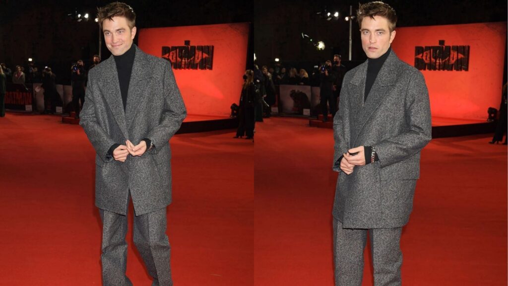 Robert Pattinson's oversized Jil Sander suit at 'The Batman' red carpet