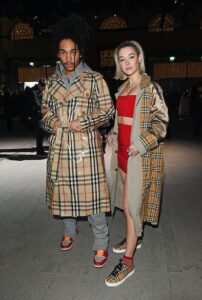 Sarah Snyder and Luka Sabbat Wore Matching Trench Coats by Burberry