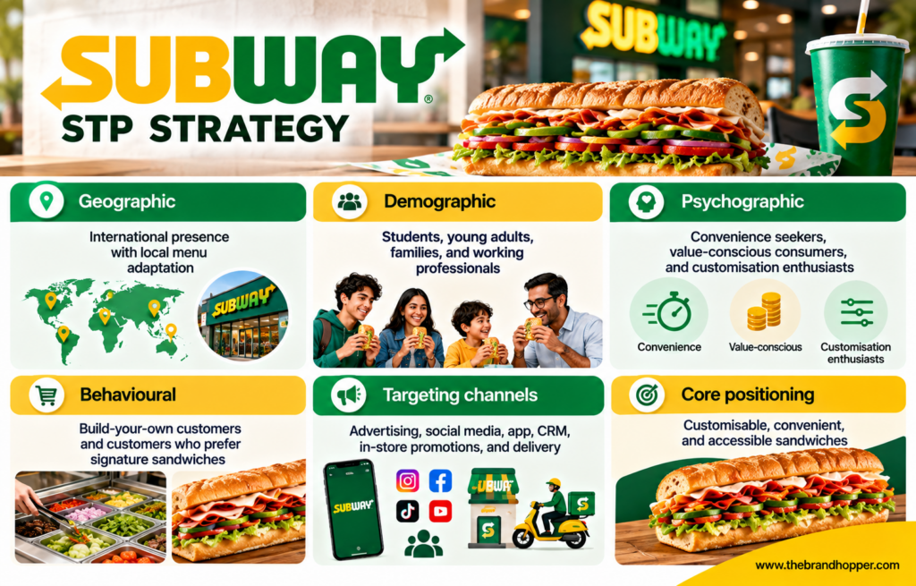 Subway STP Strategy Infographic