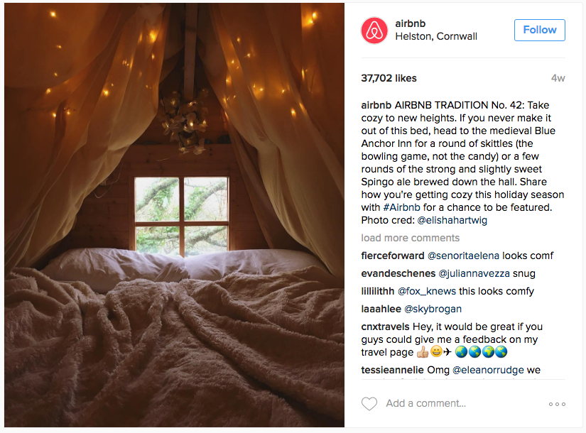 User Generated Content at Airbnb Social Media | The Brand Hopper