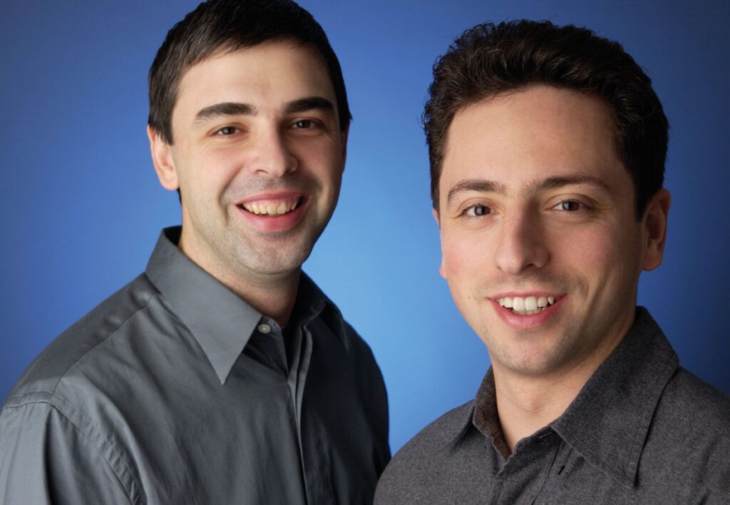 Larry Page and Sergey Brin - Founders, Google | The Brand Hopper