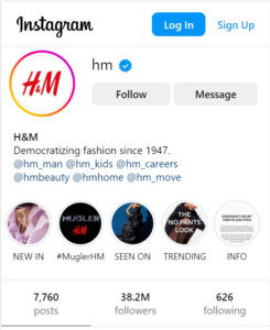 What is H&M's marketing strategy?