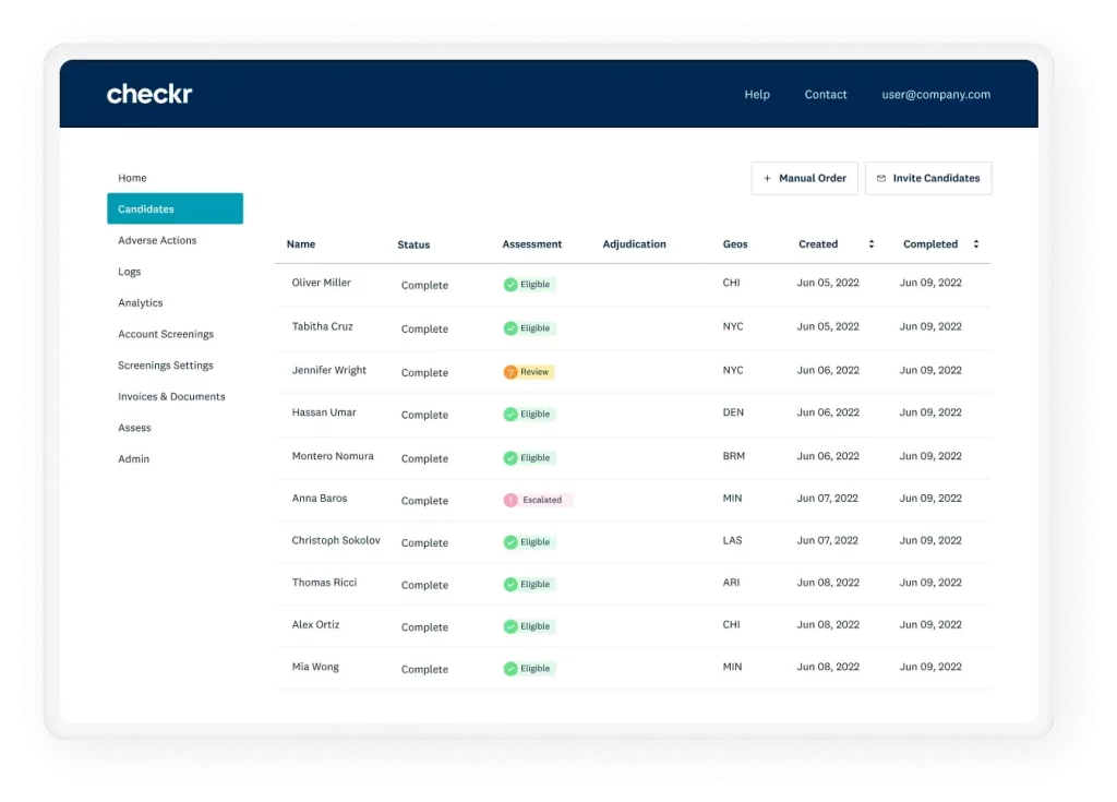 Checkr – Employee Background Screening for Companies