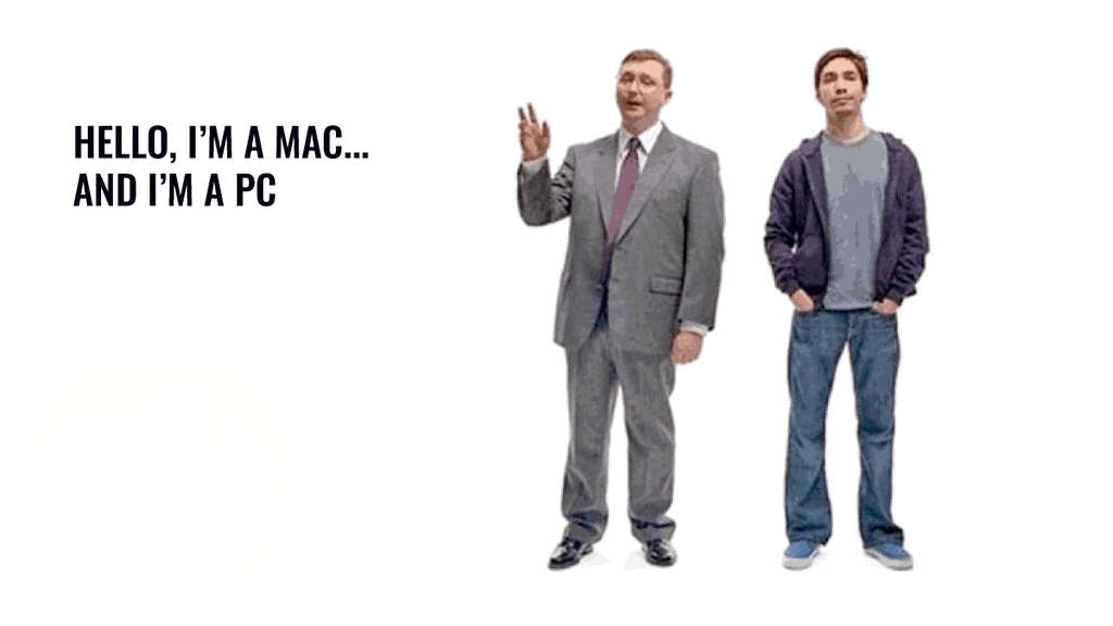 Get a Mac — Justin Long (Mac) and John Hodgman (PC)