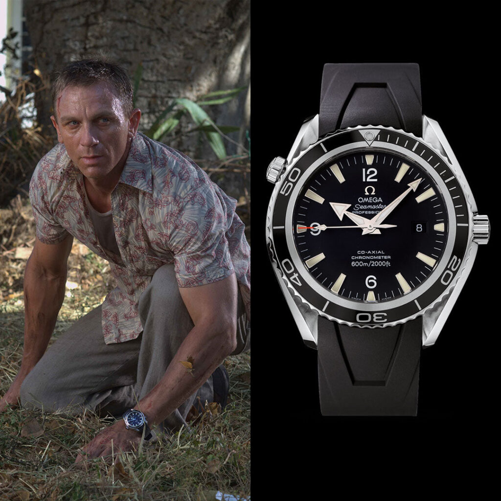 James Bond wearing Omega watches