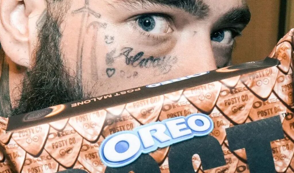 Oreo unveiled its collaboration with Post Malone