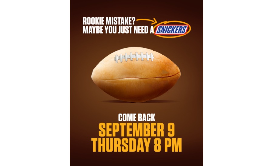 Snickers association with NFL