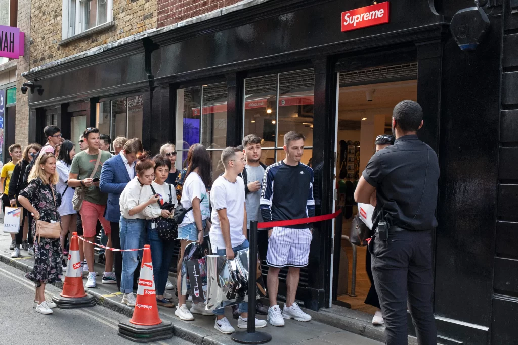 Queue outside Supreme Store before Weekly Drop