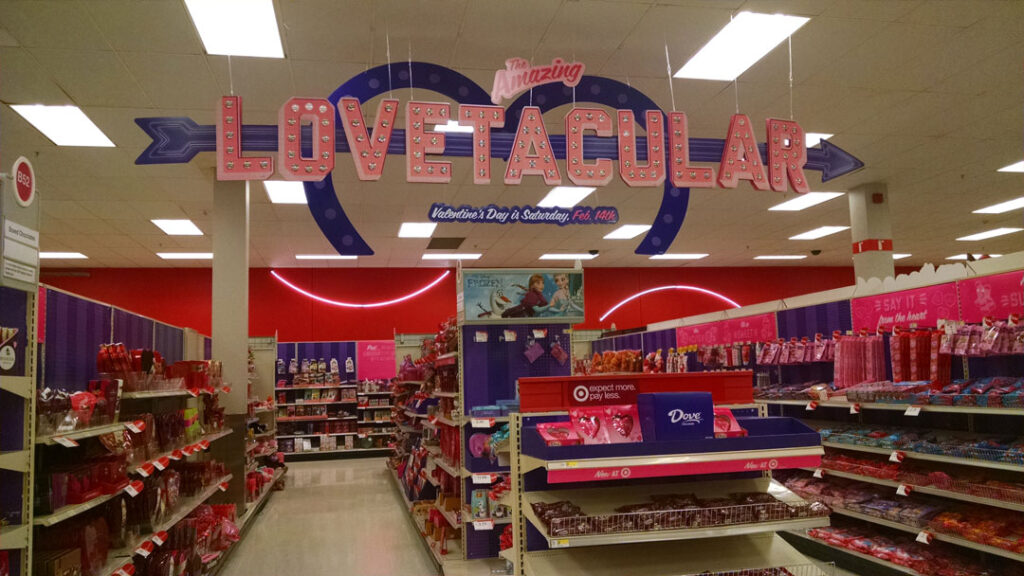 Target's Valentine's Day Display