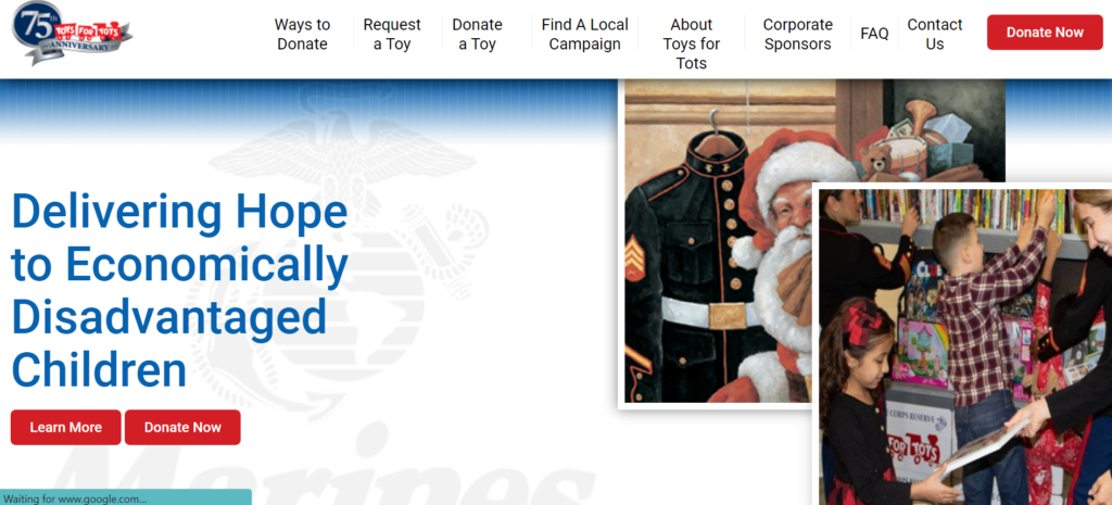 Toys for Tots Website