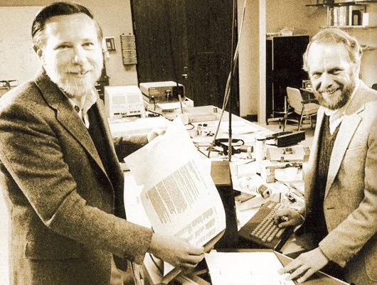 Founders of Adobe working in early days of Adobe