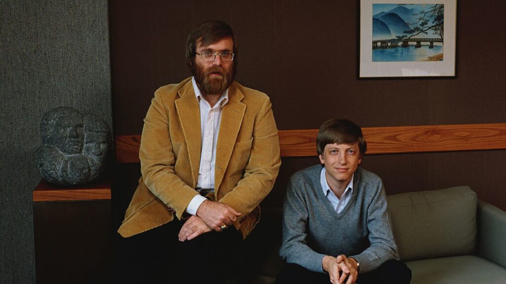 Microsoft co-founders Bill Gates and Paul Allen