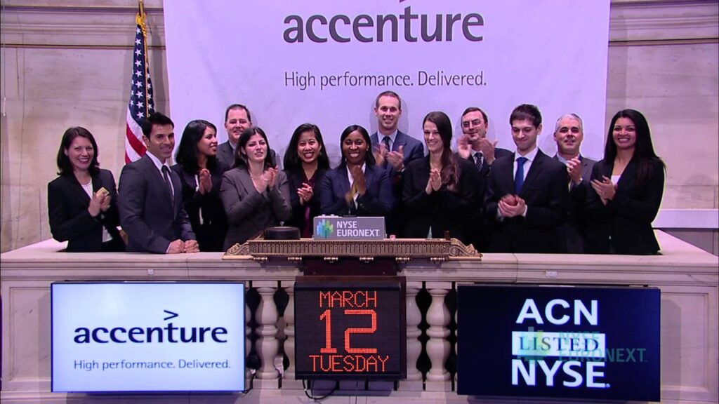 Accenture debuted on NYSE