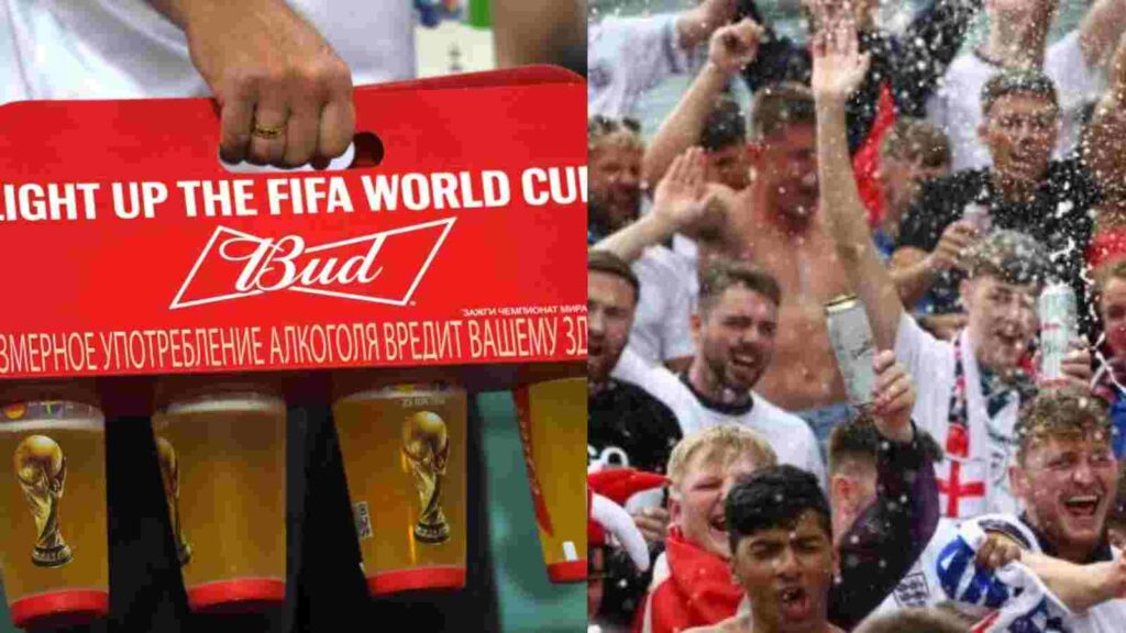 Budweiser is a major sponsor of FIFA World Cup