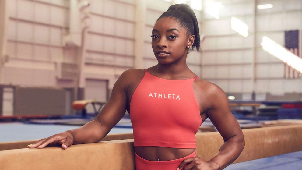 Simone Biles is the brand ambassador for Athleta