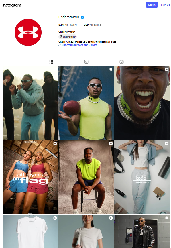 Under Armour Instagram