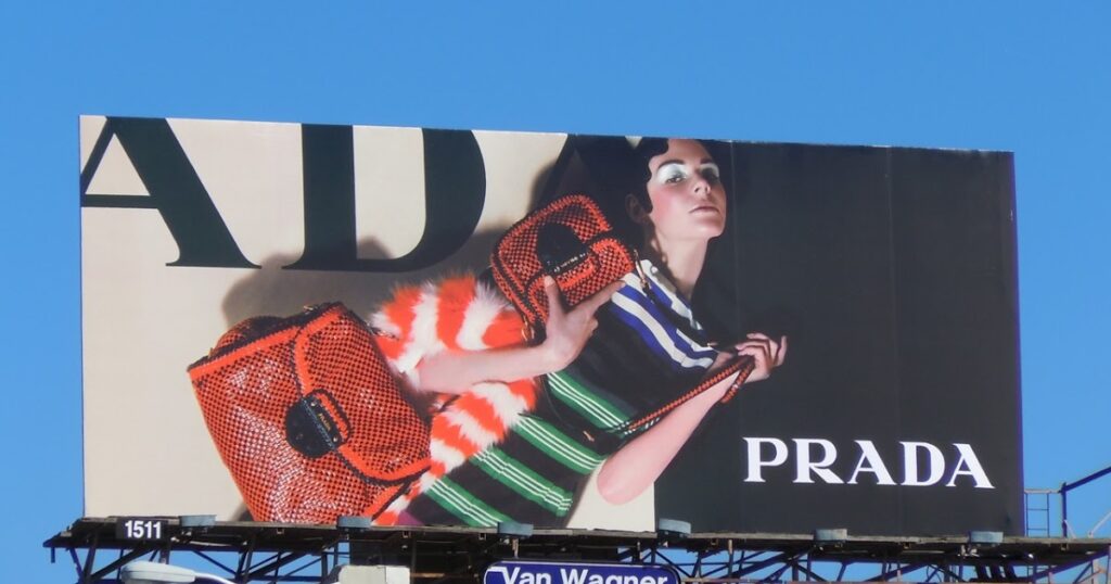 Prada Fashion Billboard – Global Outdoor Advertising