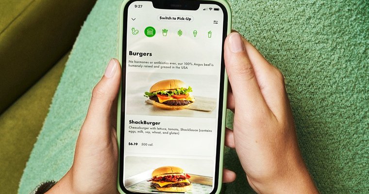 Shake Shack's in-app delivery