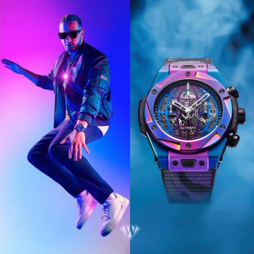 DJ Snake wearing the new Hublot Big Bang 'DJ Snake'