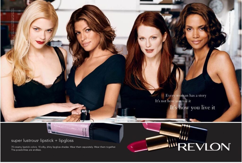 Halle Berry, Julianne Moore, Eva Mendes, and Jaime King for Revlon