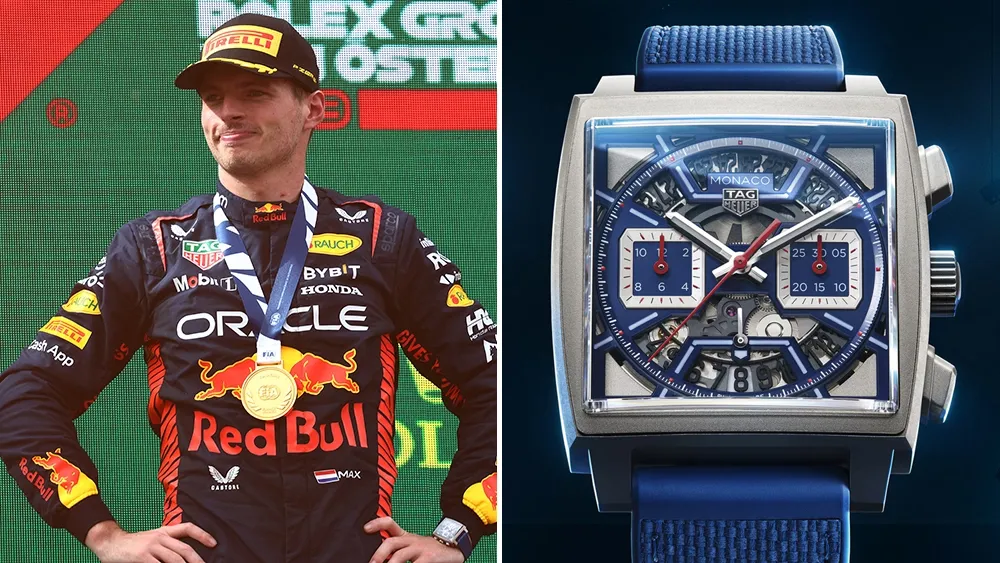 Max Verstappen Wore a Custom TAG Heuer While Celebrating His F1 Win