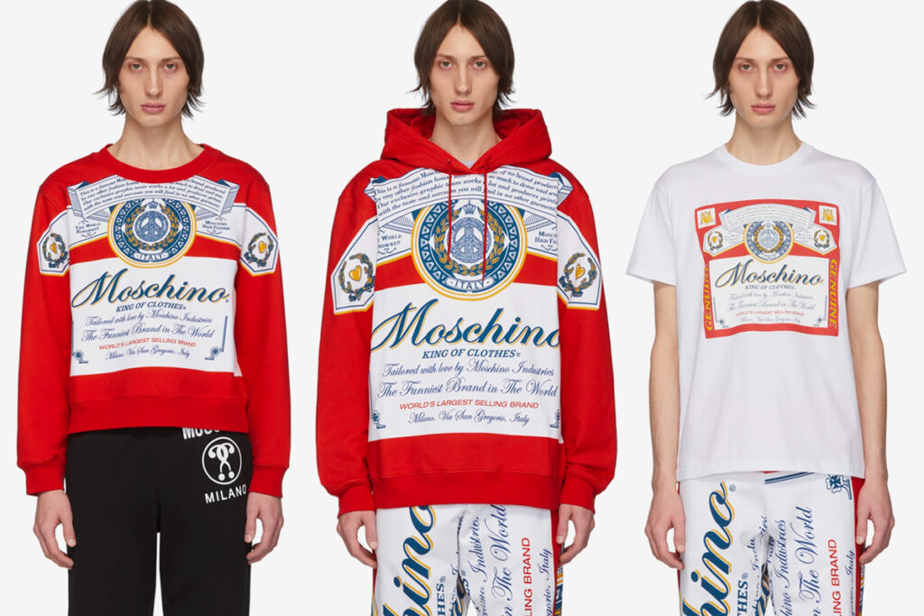 Moschino x Budweiser - Italian fashion house reveals limited-edition collection with the beer brand