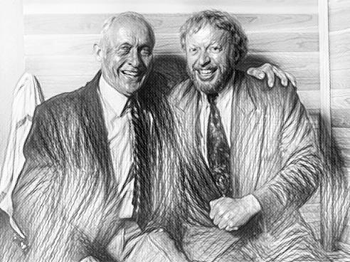 Phil Knight and Bill Bowerman — the two men who started Nike from the trunk of a car