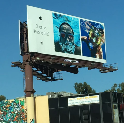Shot on iPhone 6S Billboard Campaign