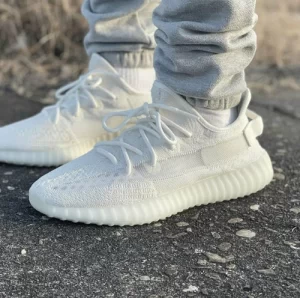 White Adidas Yeezy Boost 350 V2