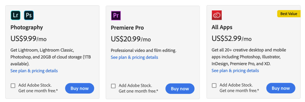 Adobe works on subscription model