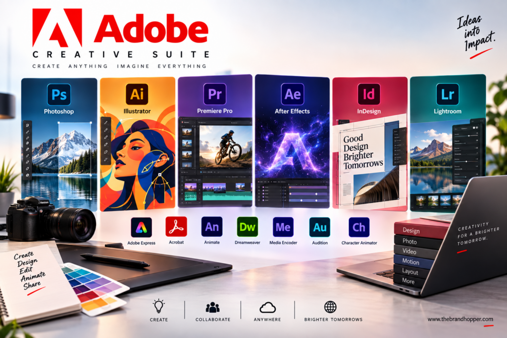 Creative Cloud's 20+ applications cover every major creative discipline