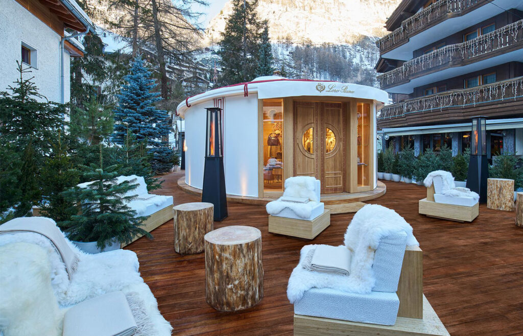 Loro Piana opens its open-air lounge in Zermatt