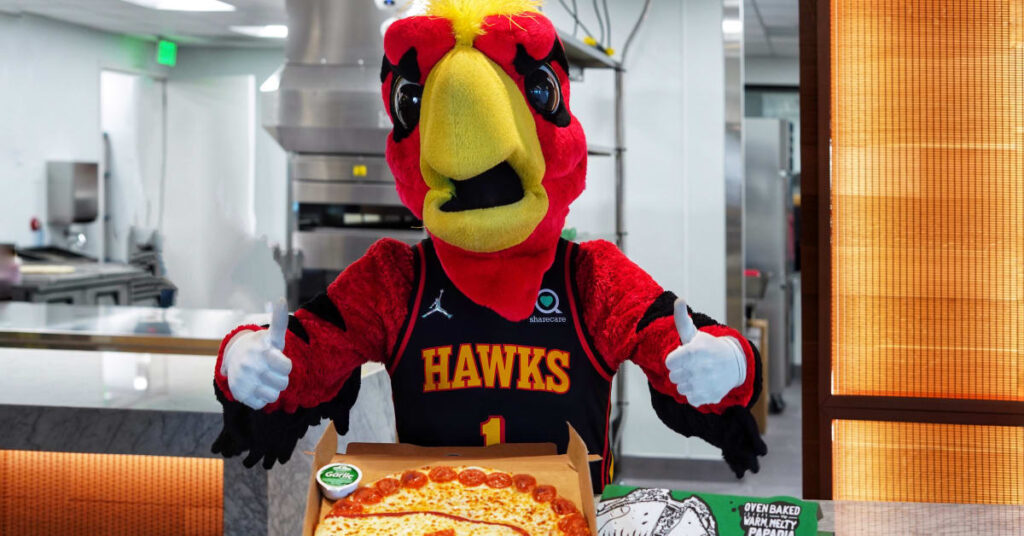 Papa Johns is the Official Pizza Partner of the Atlanta Hawks