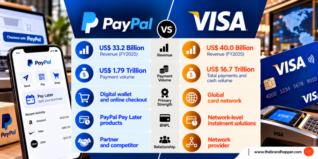 PayPal as a competitor of Visa