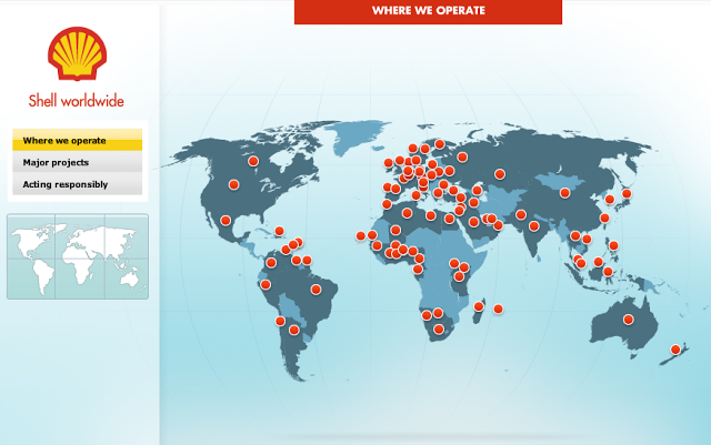 Shell Locations Map