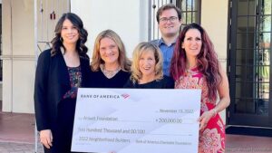 Arouet Foundation gets Bank of America grant 