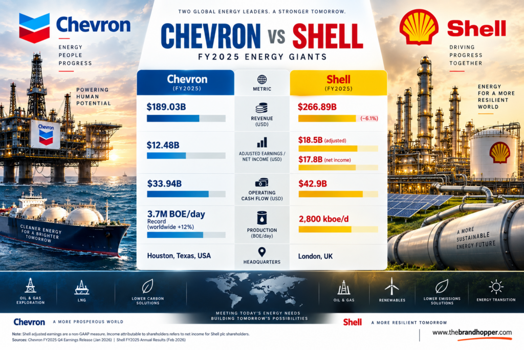 Shell as a competitor of Chevron