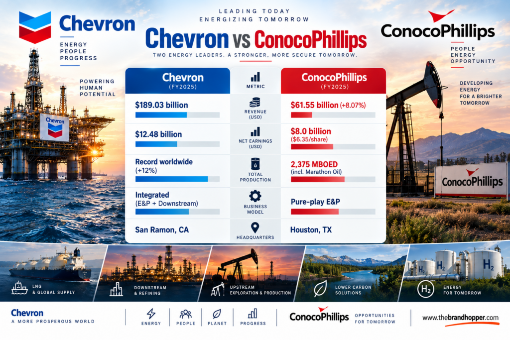 ConocoPhillips as a competitor of Chevron