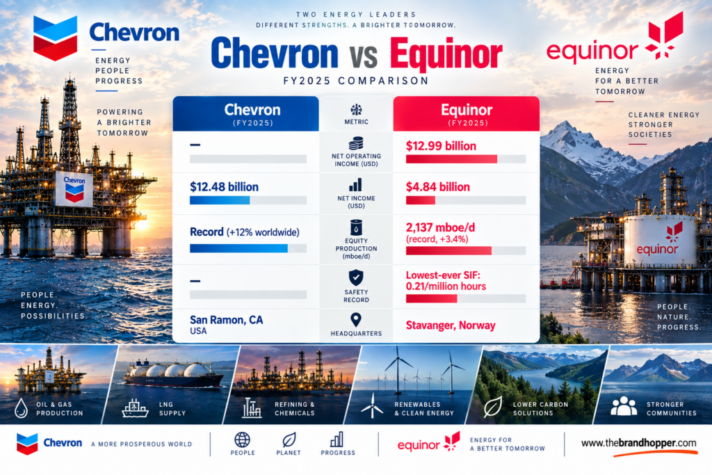 Equinor as a competitor of Chevron