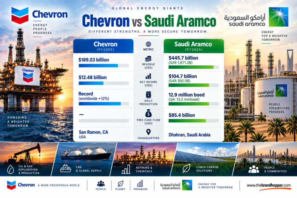 Saudi Aramco as a competitor of Chevron