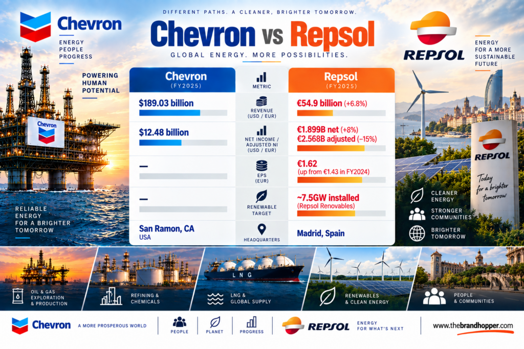 Repsol S.A. as a competitor of Chevron