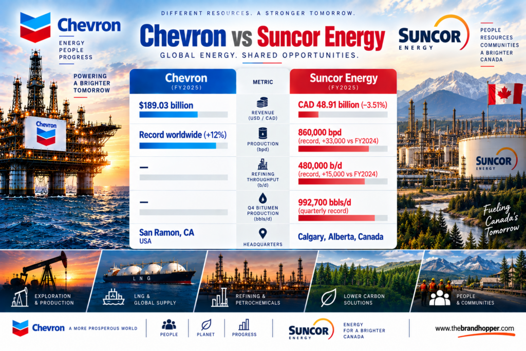 Suncor Energy as a competitor of Chevron